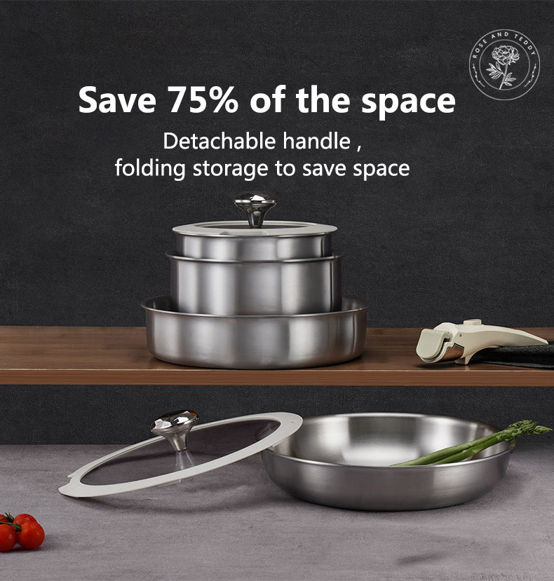 Premium 8-Piece Stainless Steel Cookware Set