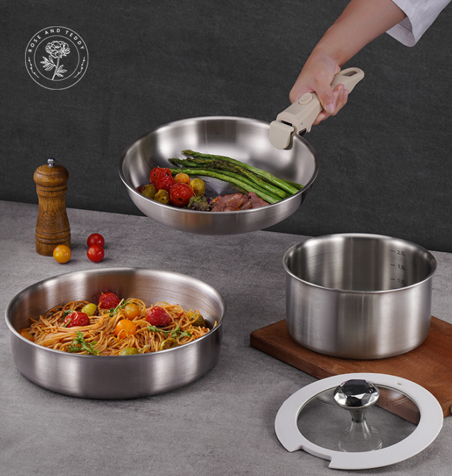 Premium 8-Piece Stainless Steel Cookware Set