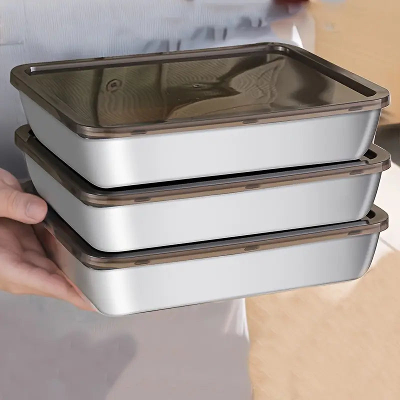 Stainless Steel Container - 3pcs
