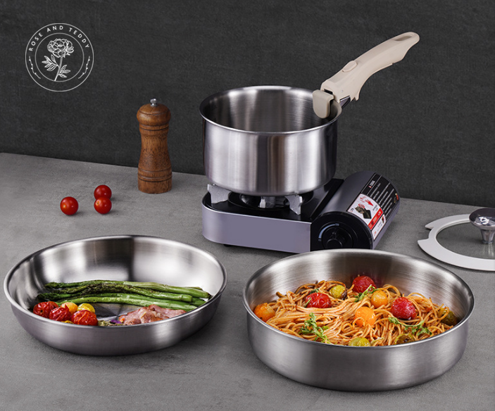 Premium 8-Piece Stainless Steel Cookware Set