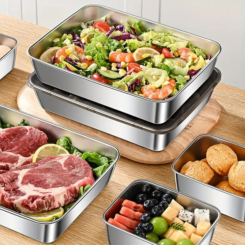 Stainless Steel Container - 3pcs